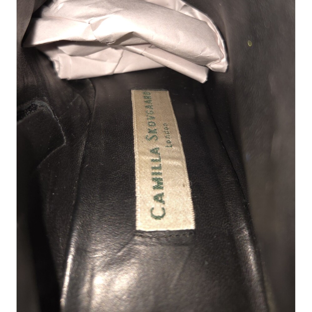 Camilla Skovgaard Sawtooth Boots EU 38 US 7.5 Womens Black Leather $585 - Picture 9 of 9